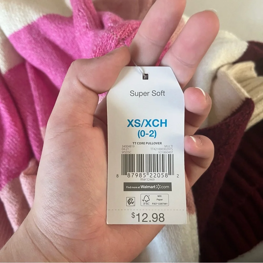 pink striped sweater - Picture 4 of 4